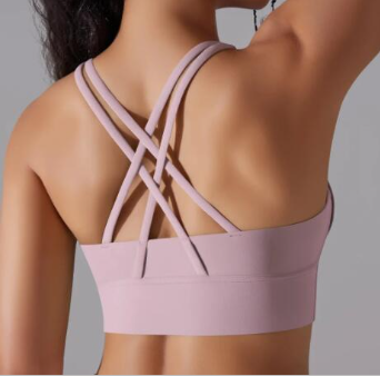 Criss Cross High Impact Sports Bra for Women (One Piece)